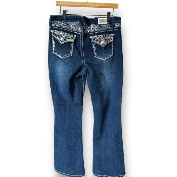 One5one Womens Dark Stretch Denim Jeans Sz 14 - Picture 2 of 14